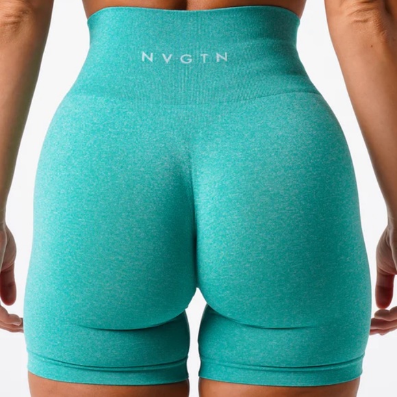 NWT NVGTN Turquoise Pro Shorts - Picture 2 of 4